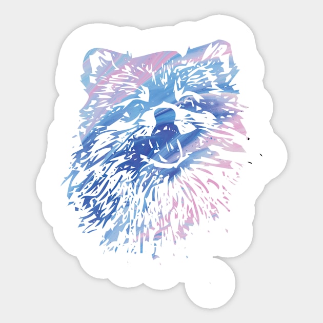 Dog Abstract Watercolor Sticker by Ginstore